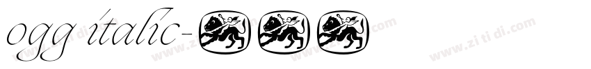 ogg italic字体转换